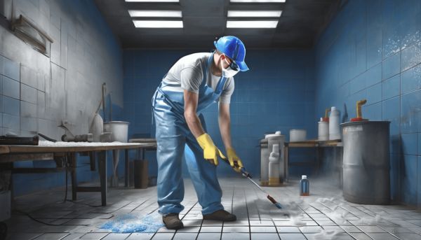 Éliminez les résidus tenaces avec la javel pour gros travaux
