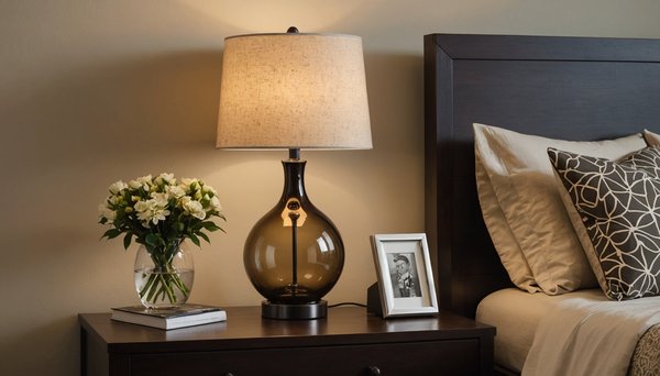 Illuminatez vos nuits avec une lampe de chevet à pile élégante